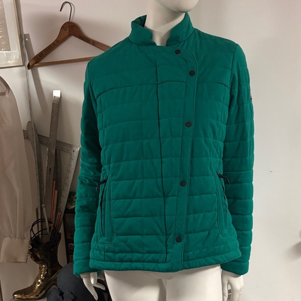 Orage Green Quilted Jacket Medium
